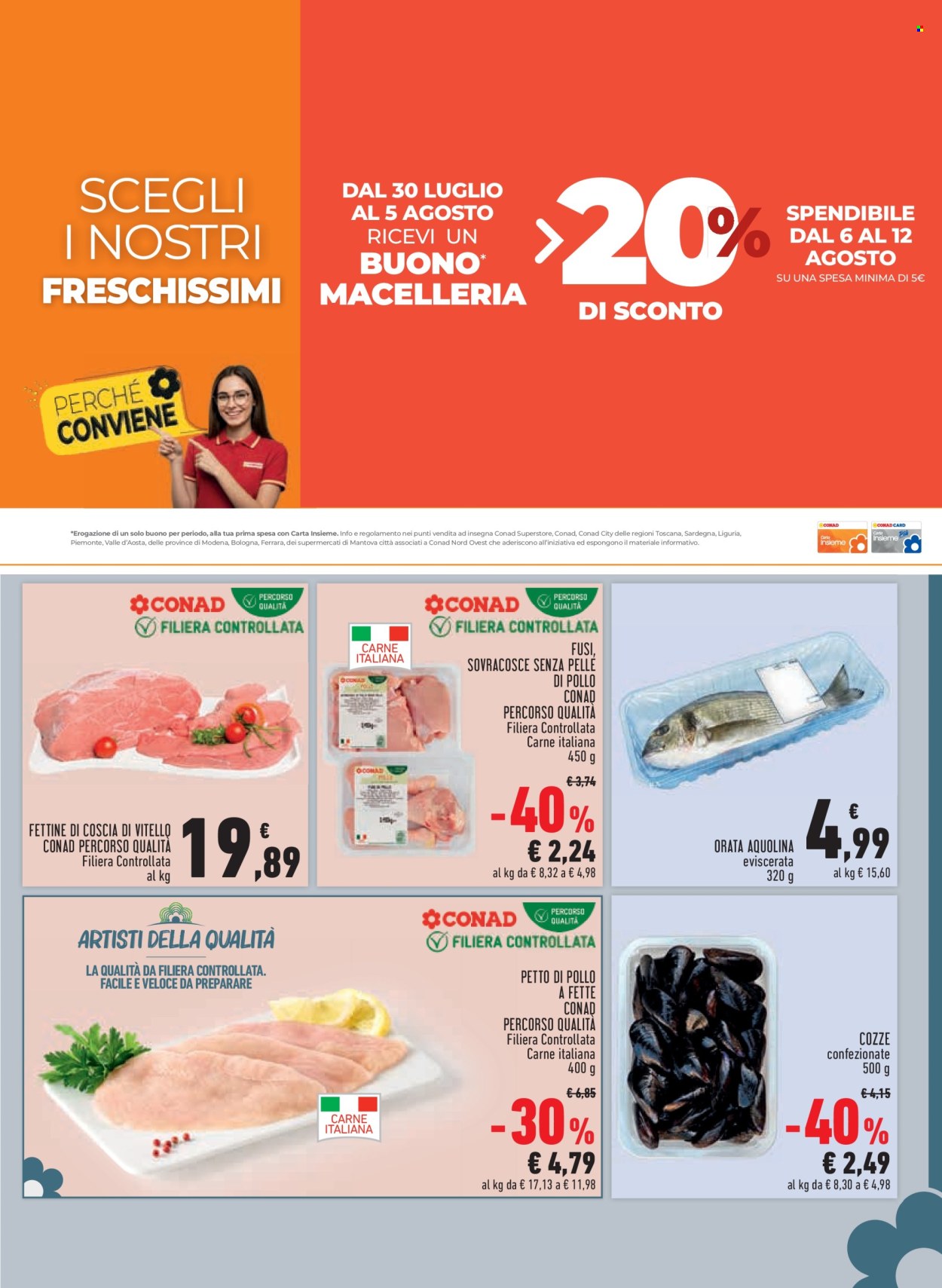 Volantino Conad - 30/7/2026 - 12/8/2026. Pagina 3