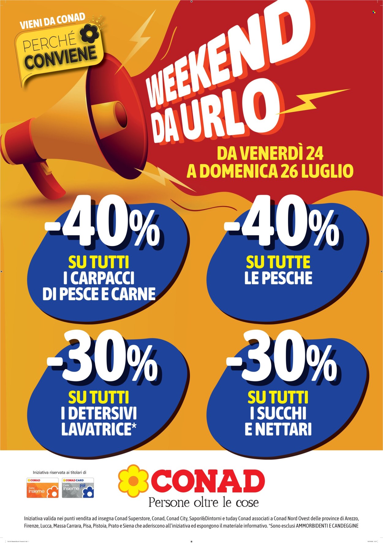 Volantino Conad - 24/7/2026 - 26/7/2026. Pagina 1