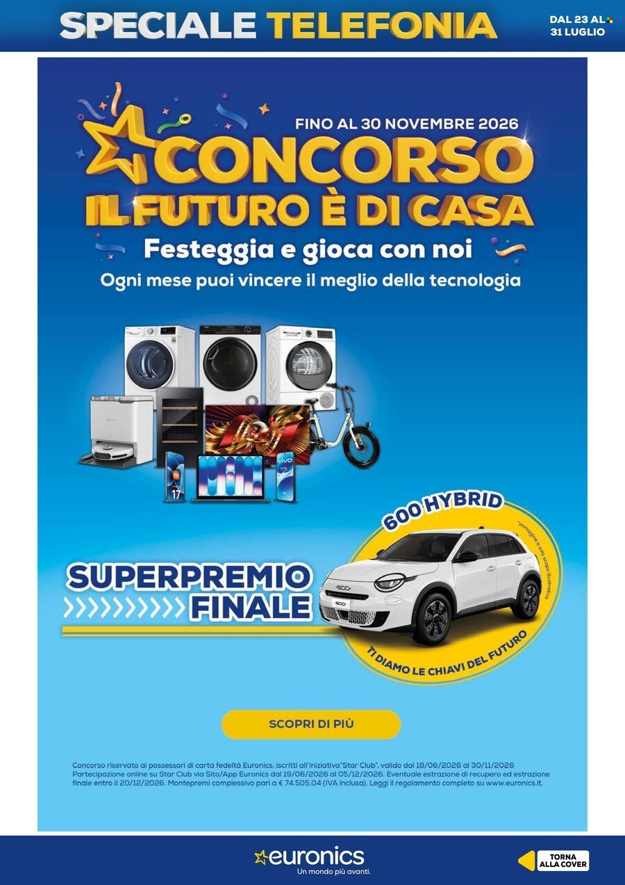 Volantino Euronics - 23/7/2026 - 31/7/2026. Pagina 2