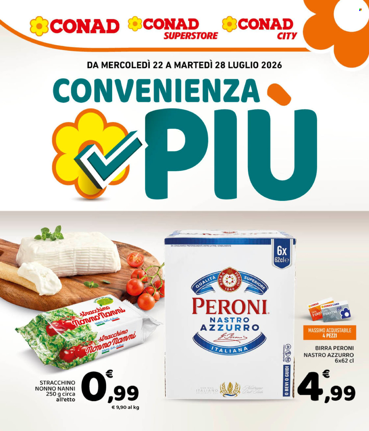 Volantino Conad - 22/7/2026 - 28/7/2026. Pagina 1