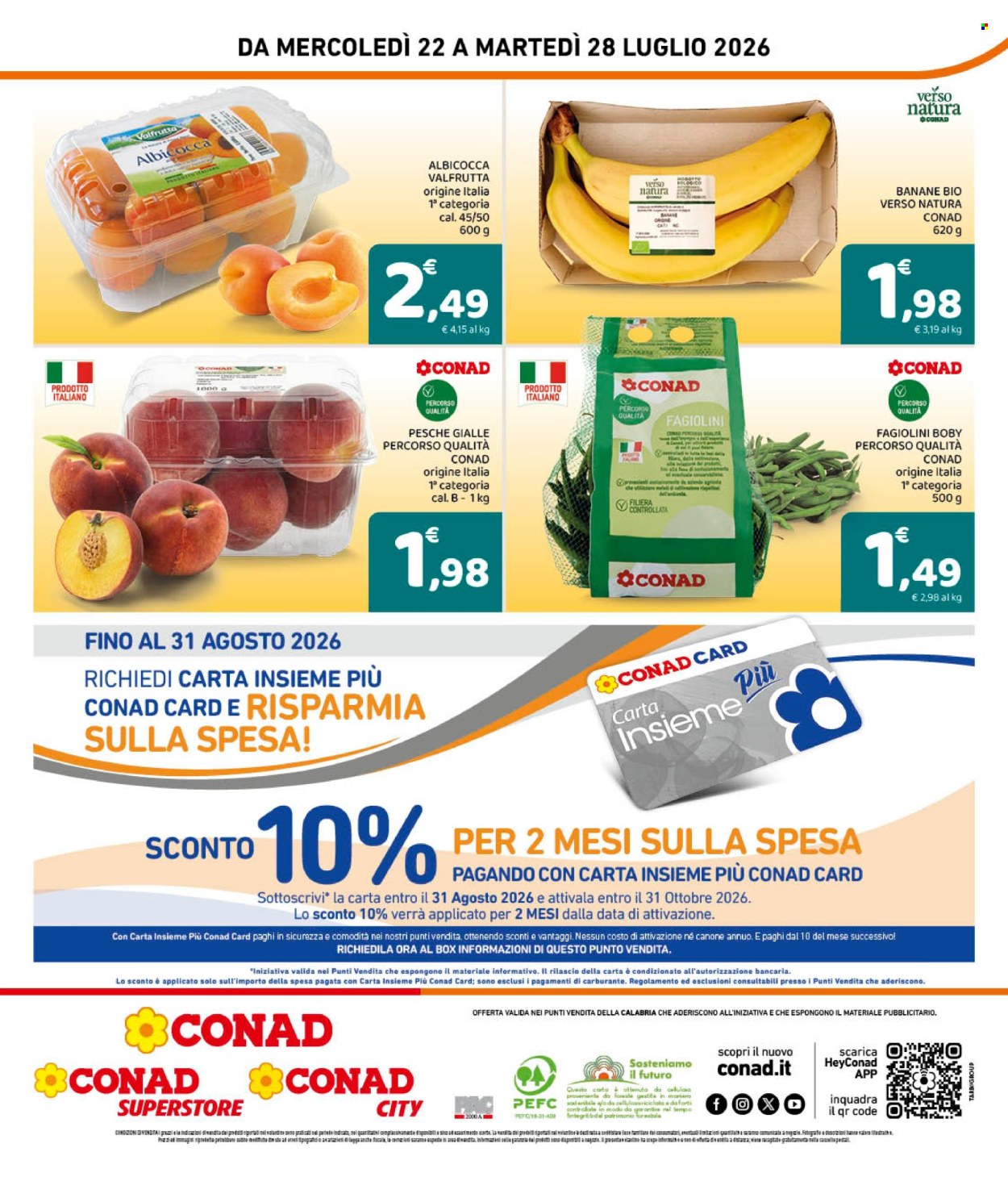 Volantino Conad - 22/7/2026 - 28/7/2026. Pagina 8