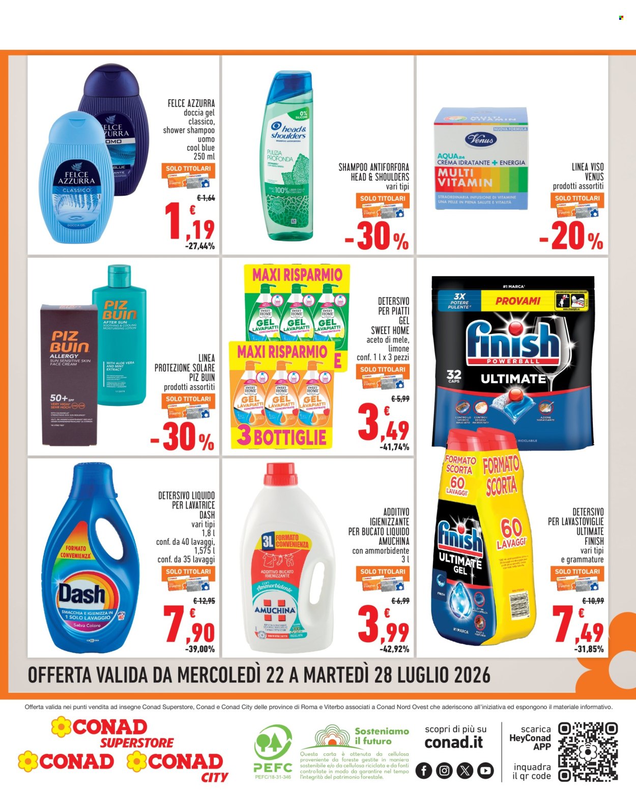 Volantino Conad - 22/7/2026 - 28/7/2026. Pagina 8