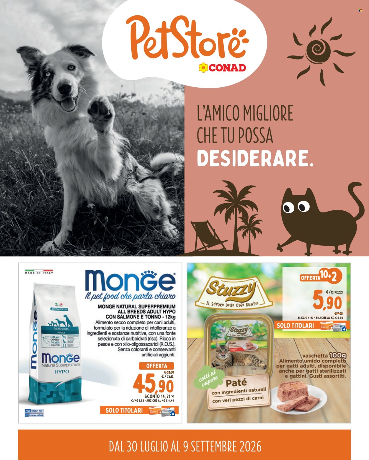 Leták Pet Store Conad - 30.7.2026 - 9.9.2026. Strana 1