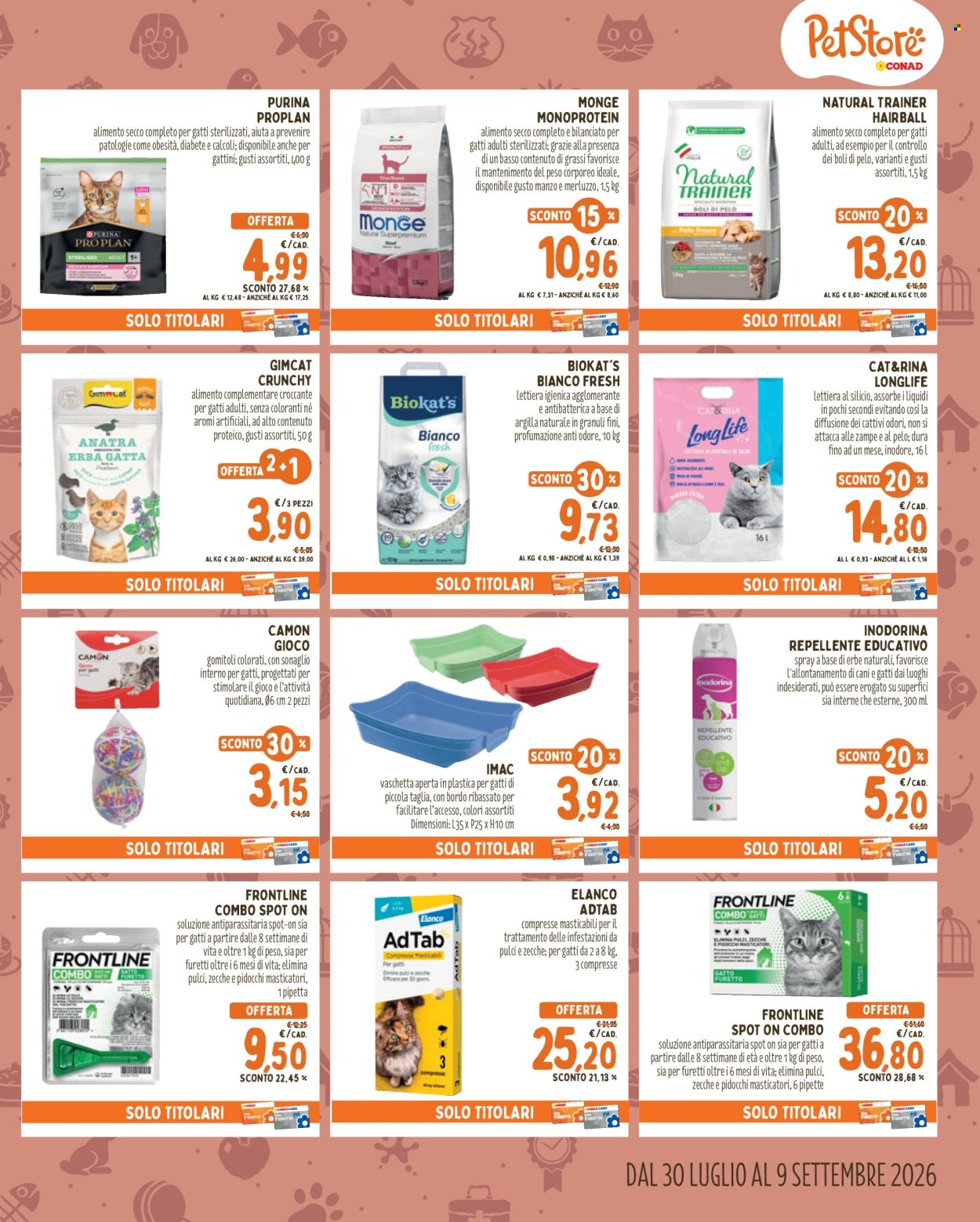 Leták Pet Store Conad - 30.7.2026 - 9.9.2026. Strana 5