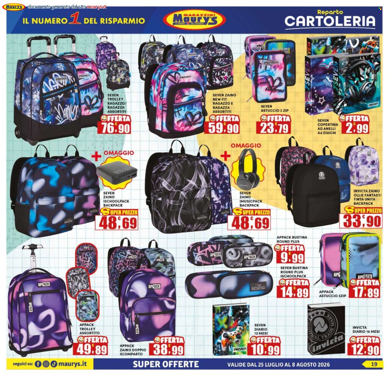 Volantino Maury's - 25/7/2026 - 8/8/2026. Pagina 19
