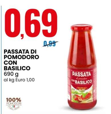 Passata di pomodoro con basilico