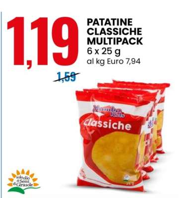 PATATINE CLASSICHE MULTIPACK