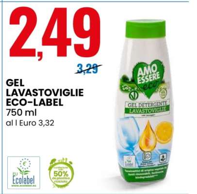 GEL LAVASTOVIGLIE ECO-LABEL