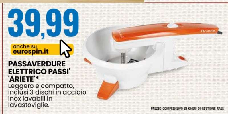 PASSAVERDURE ELETTRICO PASSI 'ARIETE'