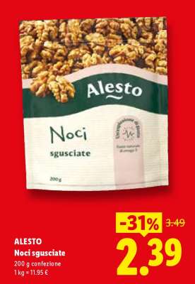 Alesto Noci sgusciate