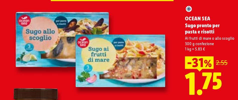 OCEAN SEA Sugo pronto per pasta e risotti