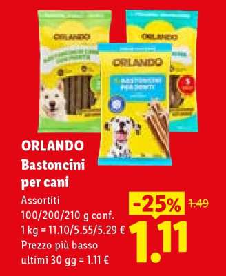 Orlando Bastoncini per cani