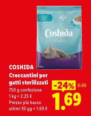 COSHIDA Croccantini per gatti sterilizzati