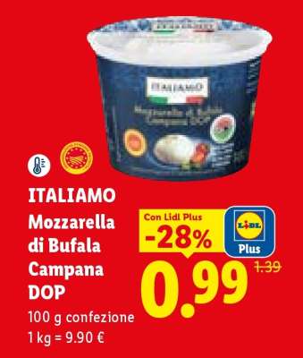 Italiamo Mozzarella di Bufala Campana DOP