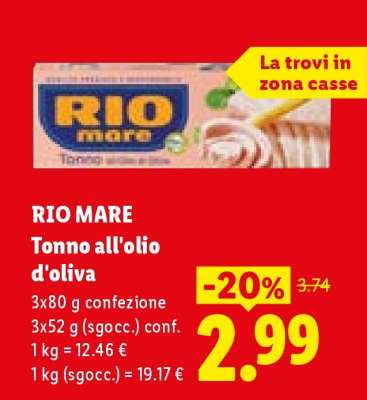 RIO MARE tonno all'olio d'oliva
