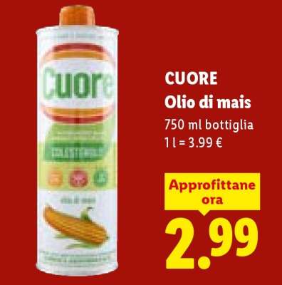 CUORE Olio di mais