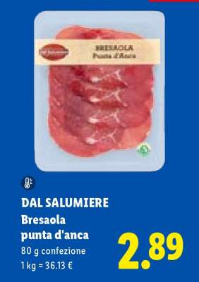 Dal Salumiere Bresaola Punta d'Anca