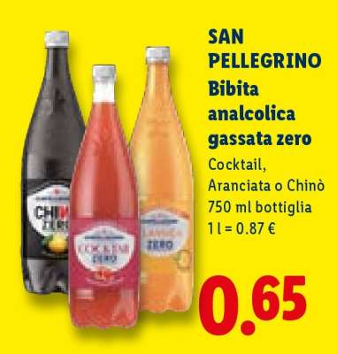 SAN PELLEGRINO Bibita analcolica gassata zero