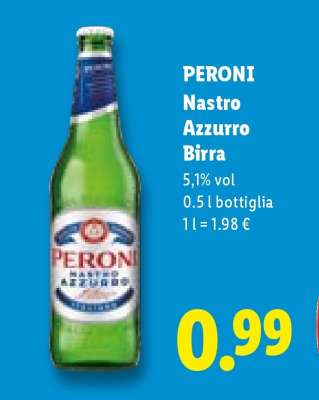 PERONI NASTRO AZZURRO BIRRA