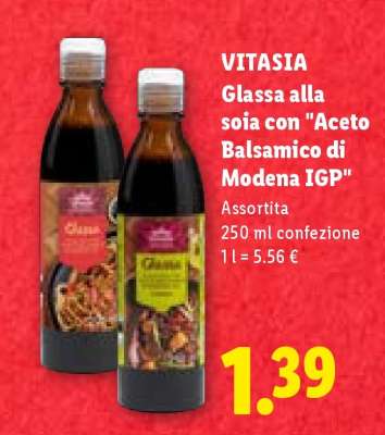 Vitasia Glassa alla soia con 'Aceto Balsamico di Modena IGP'