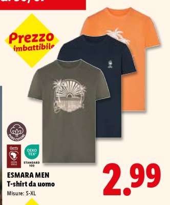 ESMARA MEN T-shirt da uomo