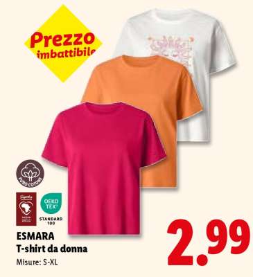 esmara T-shirt da donna