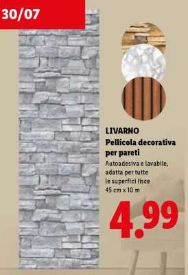 LIVARNO Pellicola decorativa per pareti