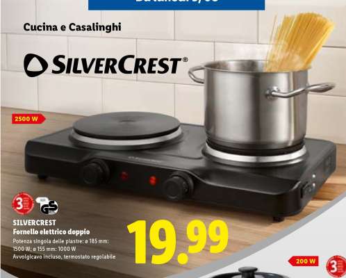 SILVERCREST Fornello elettrico doppio