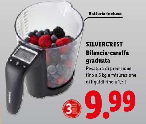 SILVERCREST Bilancia-caraffa graduata