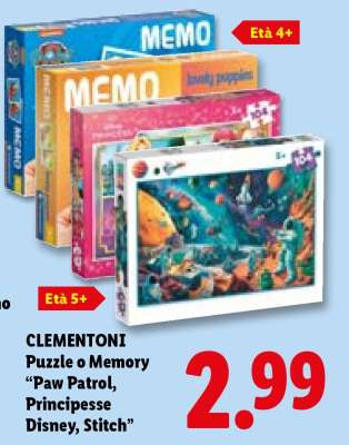 CLEMENTONI Puzzle o Memory