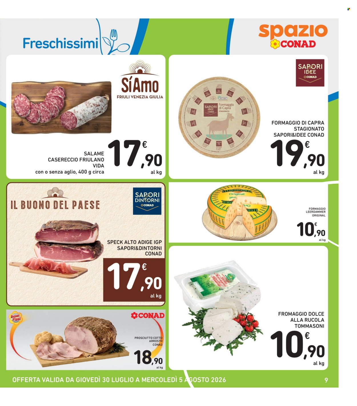 Volantino Spazio Conad - 30/7/2026 - 5/8/2026. Pagina 9