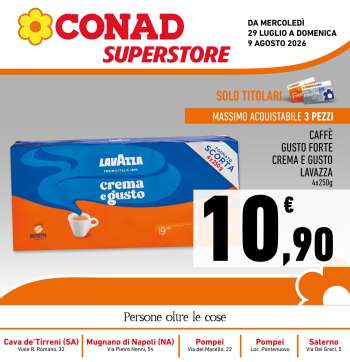 Volantino Conad Superstore - 29/7/2026 - 9/8/2026.