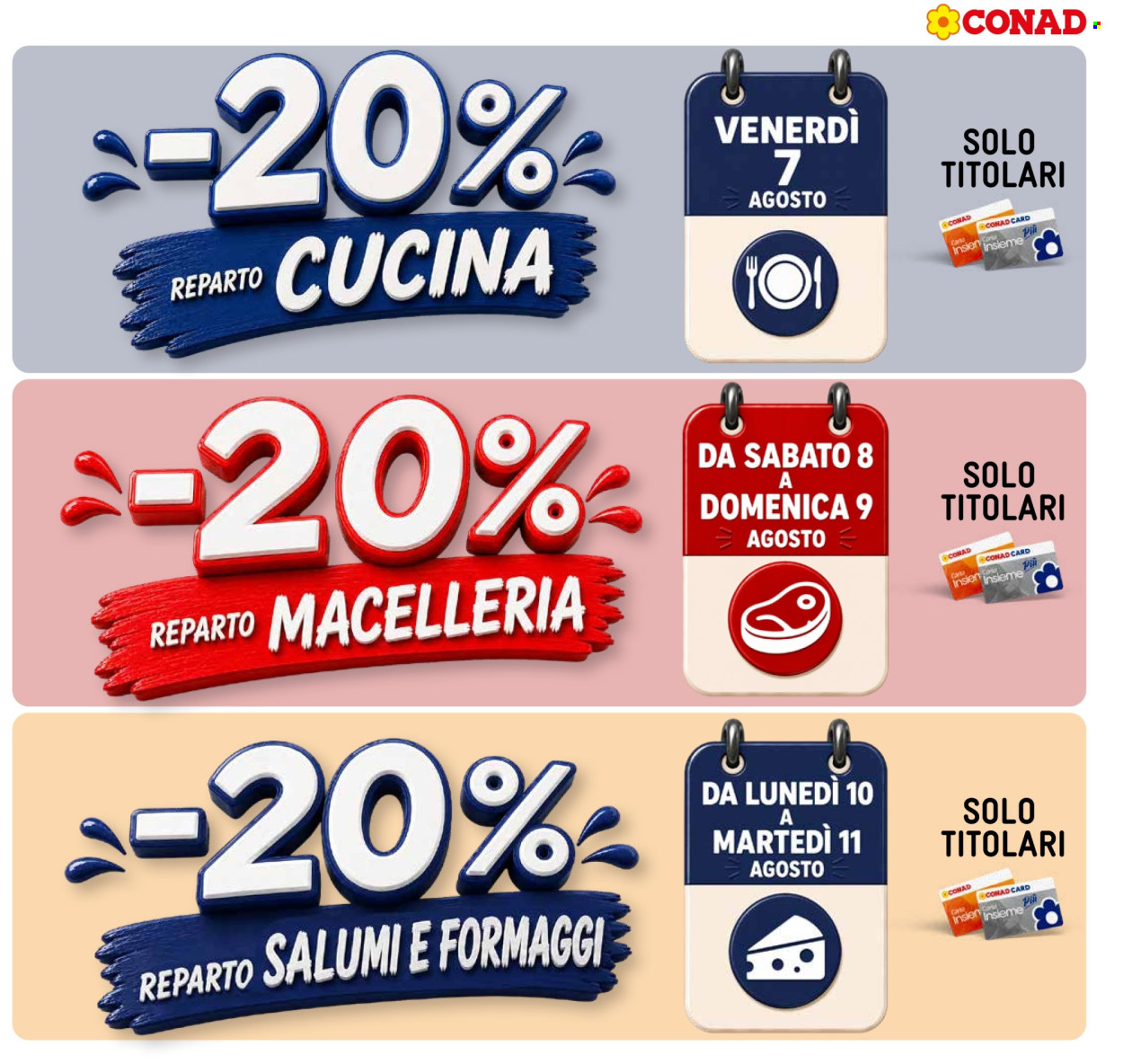 Volantino Conad - 29/7/2026 - 11/8/2026. Pagina 3