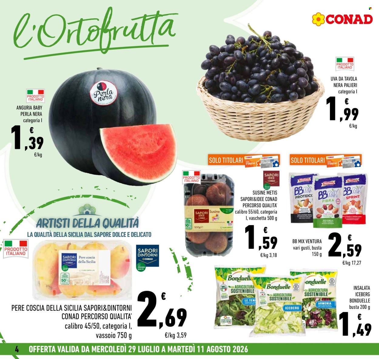 Volantino Conad - 29/7/2026 - 11/8/2026. Pagina 4