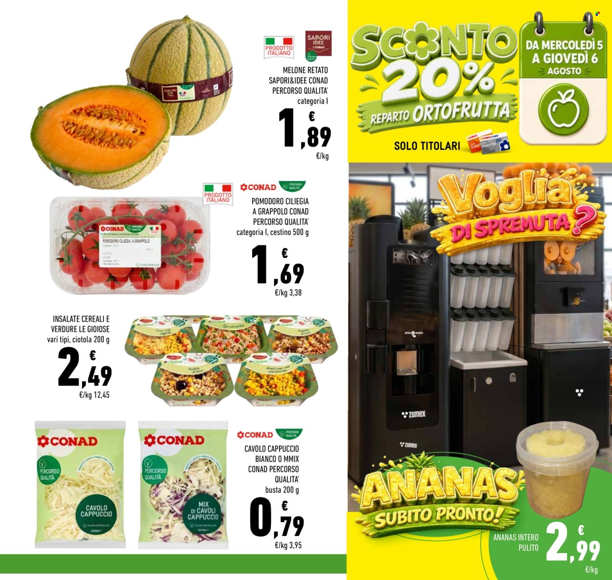 Volantino Conad - 29/7/2026 - 11/8/2026. Pagina 5
