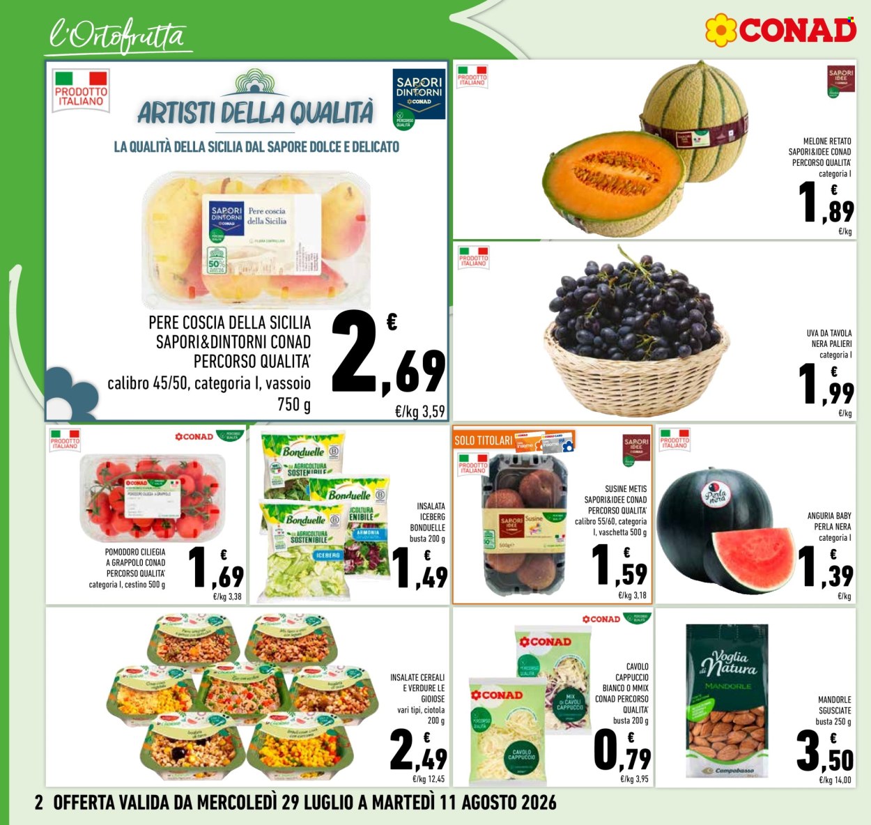 Volantino Conad - 29/7/2026 - 11/8/2026. Pagina 2
