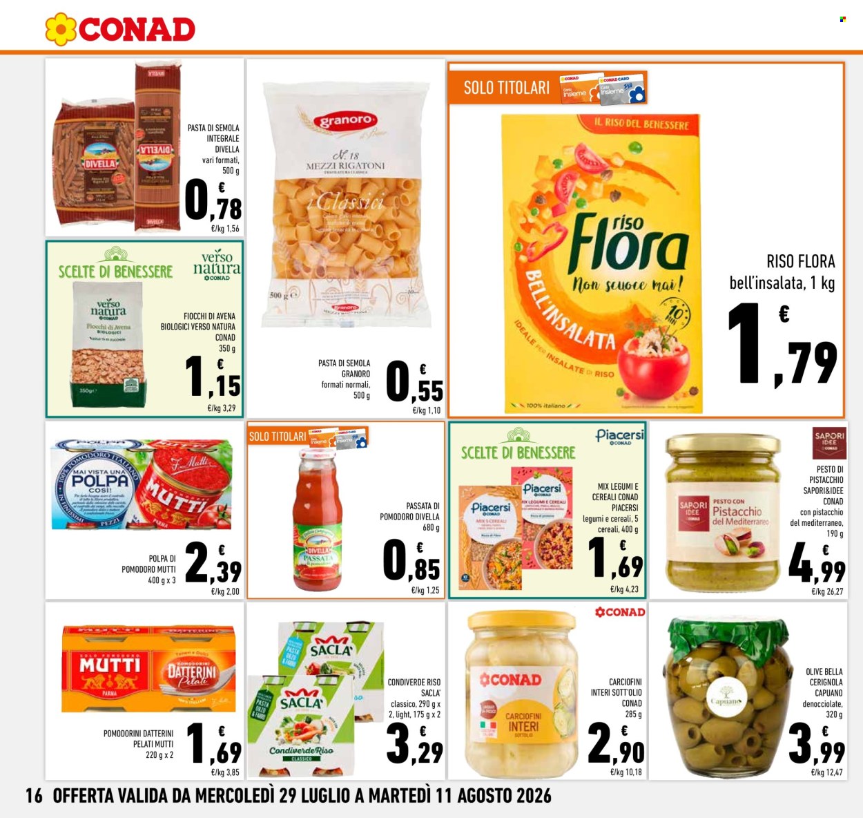Volantino Conad - 29/7/2026 - 11/8/2026. Pagina 16