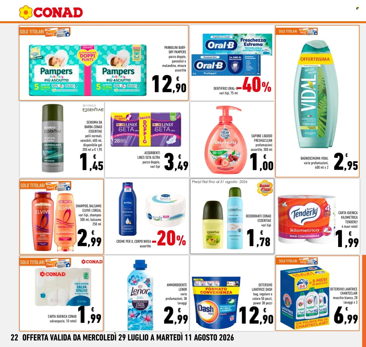 Volantino Conad - 29/7/2026 - 11/8/2026. Pagina 22