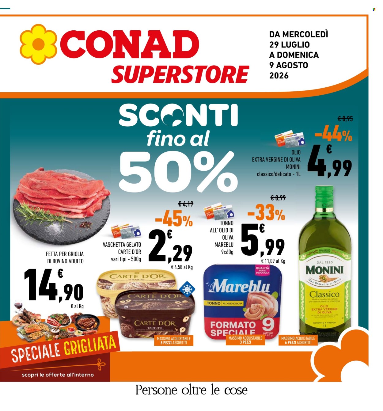 Volantino Conad - 29/7/2026 - 9/8/2026. Pagina 1