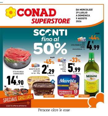 Volantino Conad - 29/7/2026 - 9/8/2026.