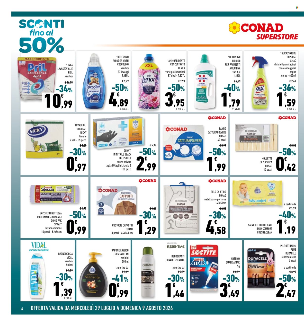 Volantino Conad - 29/7/2026 - 9/8/2026. Pagina 6