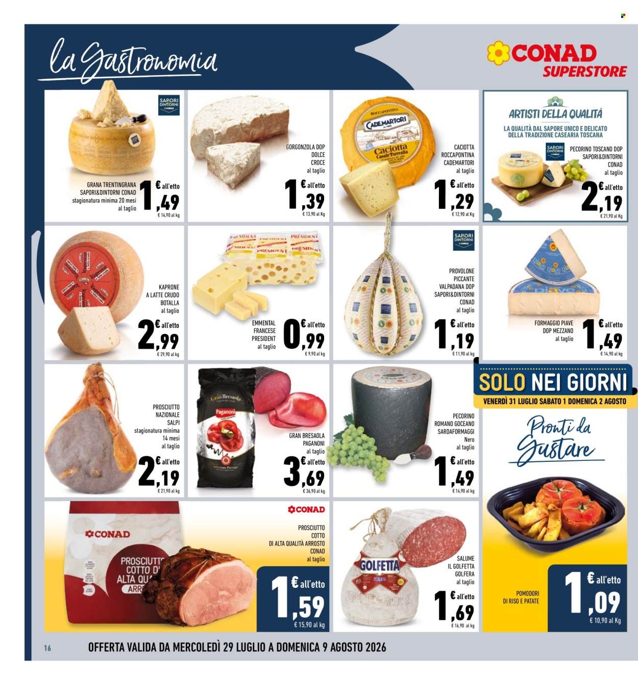 Volantino Conad - 29/7/2026 - 9/8/2026. Pagina 16