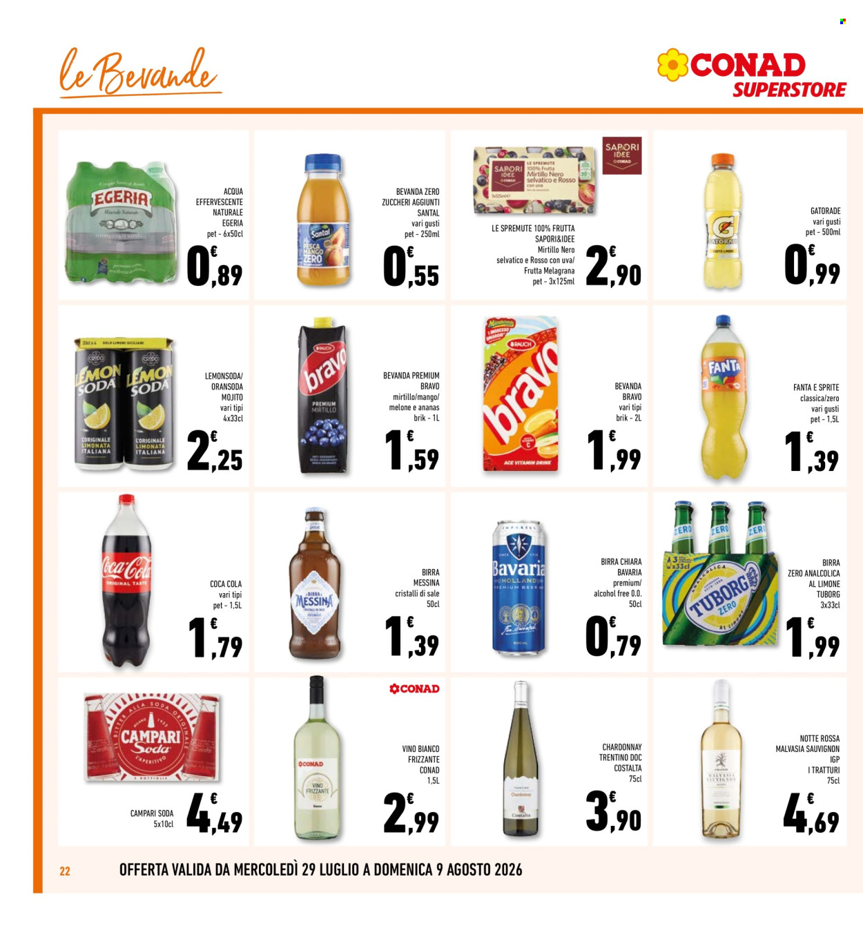 Volantino Conad - 29/7/2026 - 9/8/2026. Pagina 22