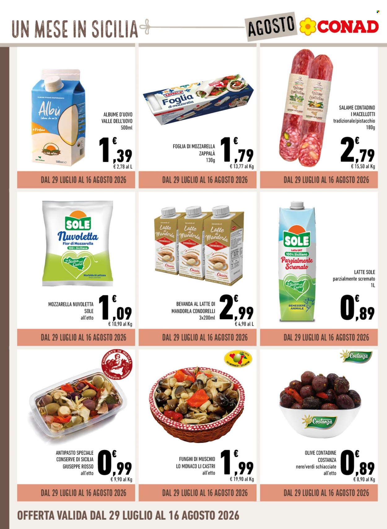 Leták Conad - 29.7.2026 - 31.8.2026. Strana 2