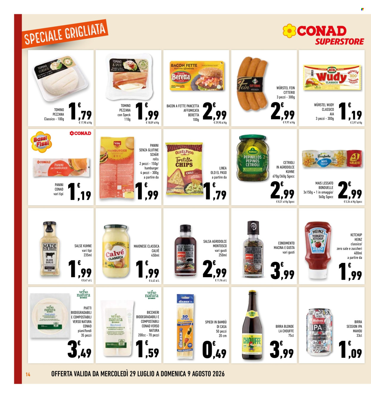 Volantino Conad Superstore - 29/7/2026 - 9/8/2026. Pagina 14