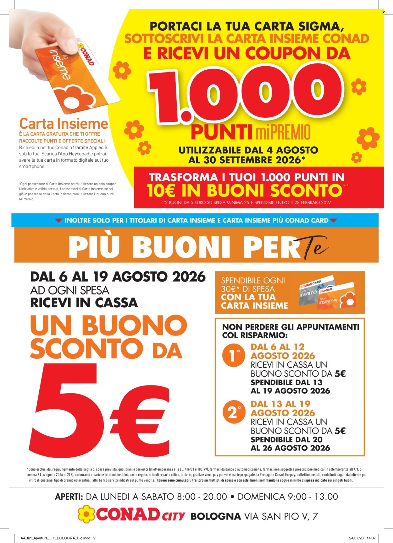 Volantino Conad - 4/8/2026 - 19/8/2026. Pagina 2