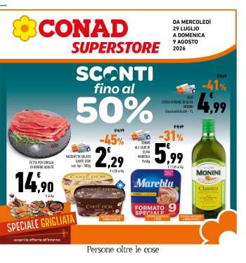 Volantino Conad - 29/7/2026 - 9/8/2026.