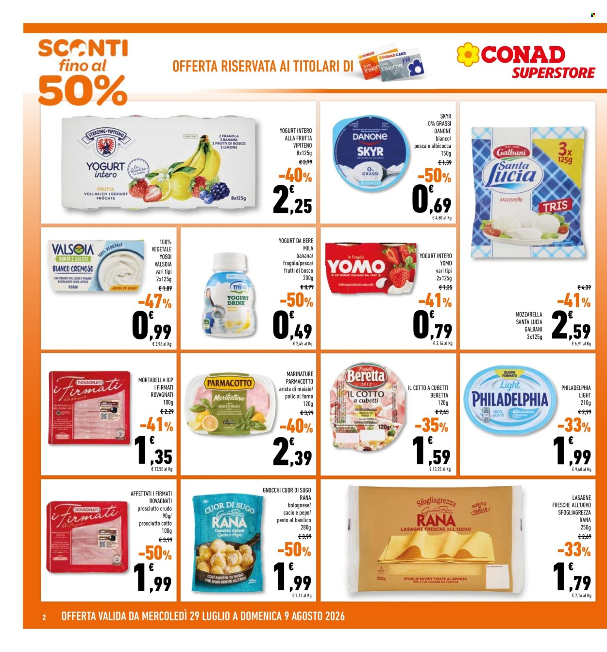 Volantino Conad - 29/7/2026 - 9/8/2026. Pagina 2