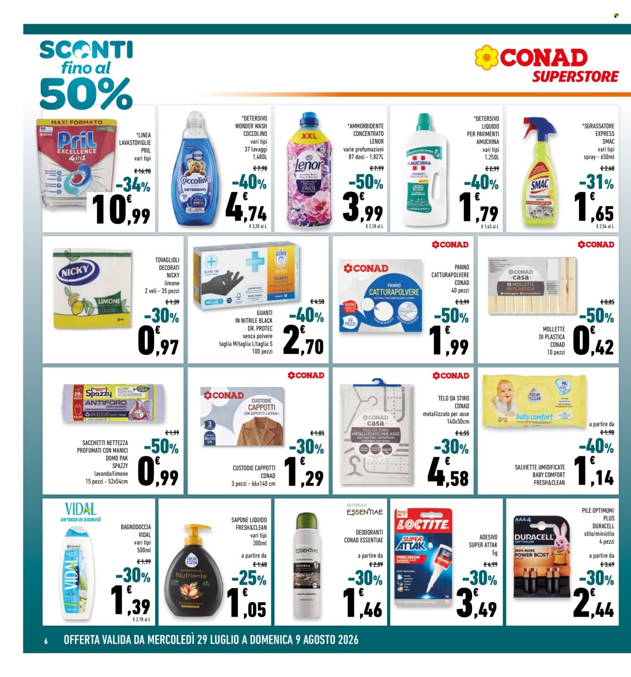 Volantino Conad - 29/7/2026 - 9/8/2026. Pagina 6