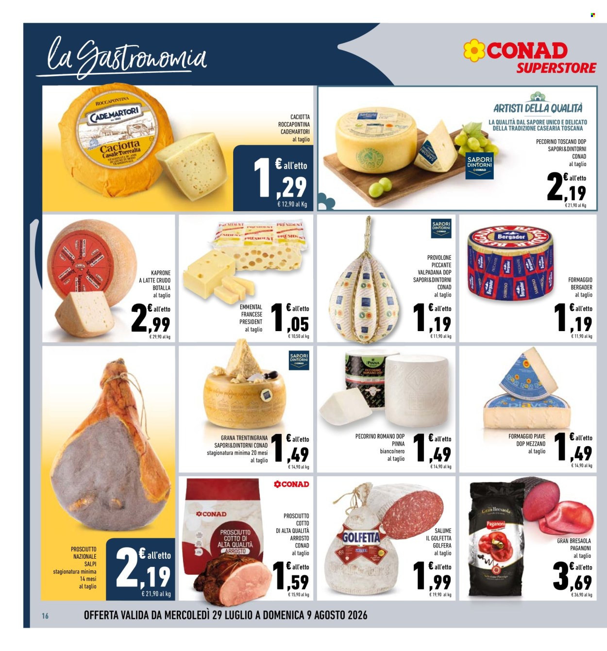 Volantino Conad - 29/7/2026 - 9/8/2026. Pagina 16